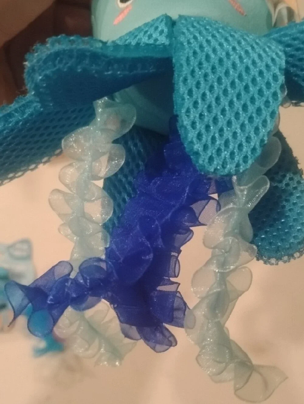 Ocean Cool Blue Plush Squid Cat Toy